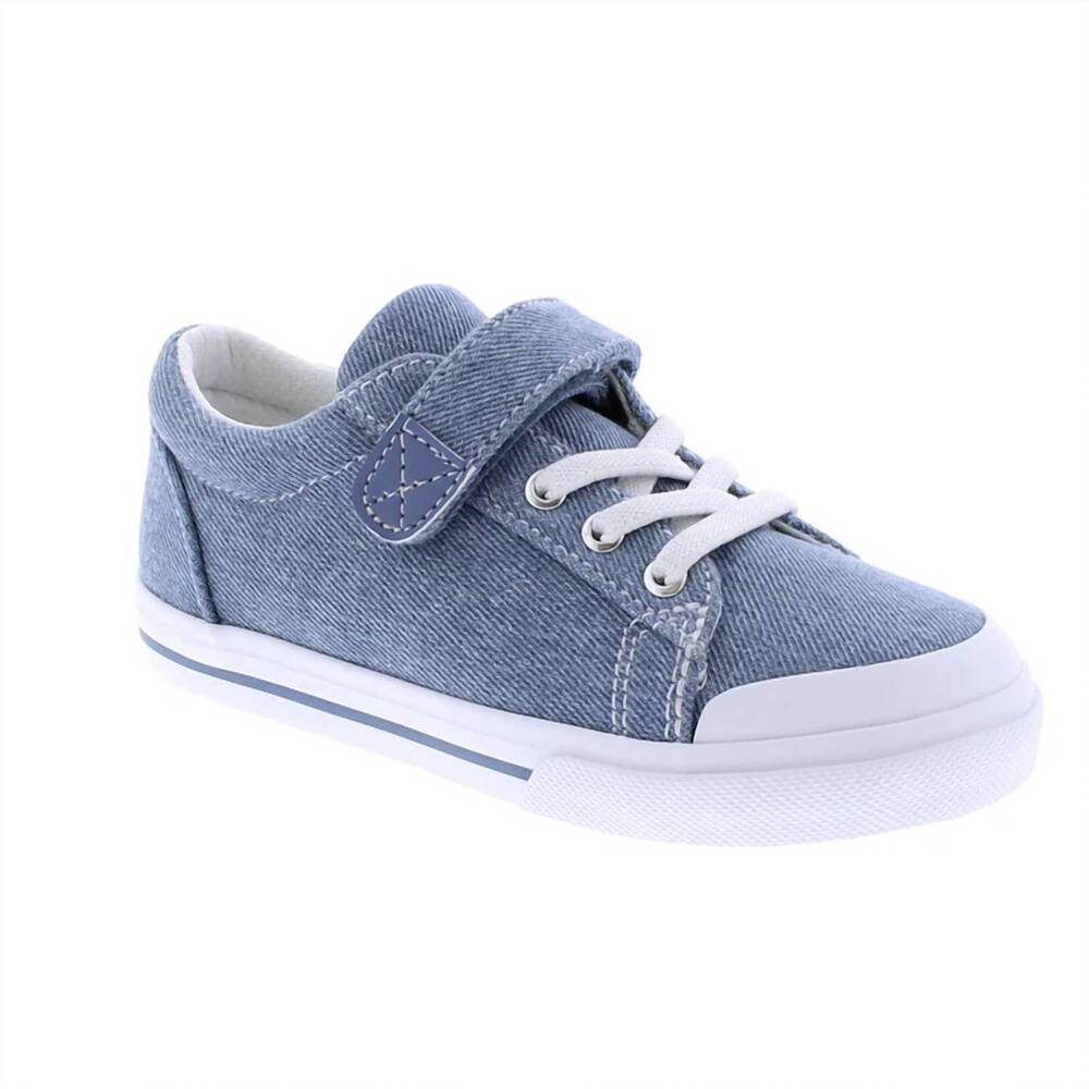 NEW FOOTMATES kids' jordan sneaker in denim